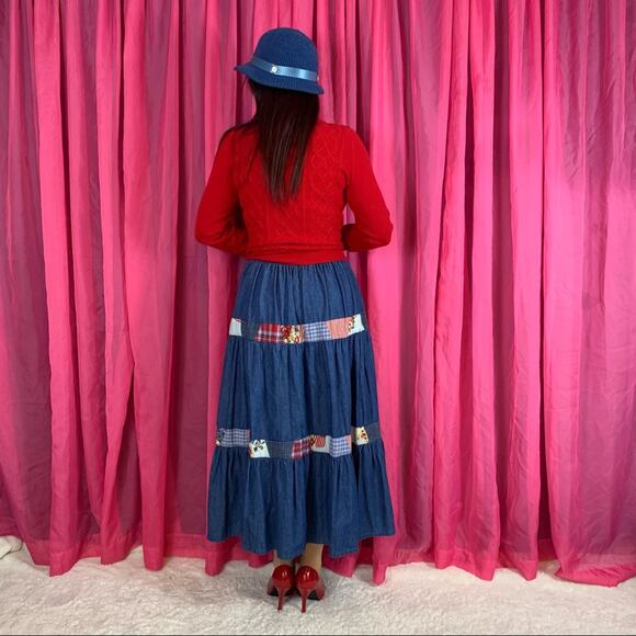 Vintage woven blue womens ribbon and button fedora - Picture 11 of 16